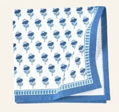 Hot 2-pack tygservetter blå - 45x45 cm