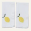 New 2-pack tygservetter vit - 45x45 cm