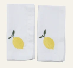 New 2-pack tygservetter vit - 45x45 cm
