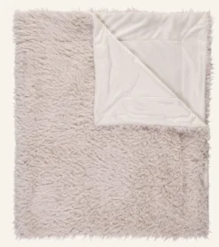 Best Pläd i pälsimitation offwhite - 120x160 cm
