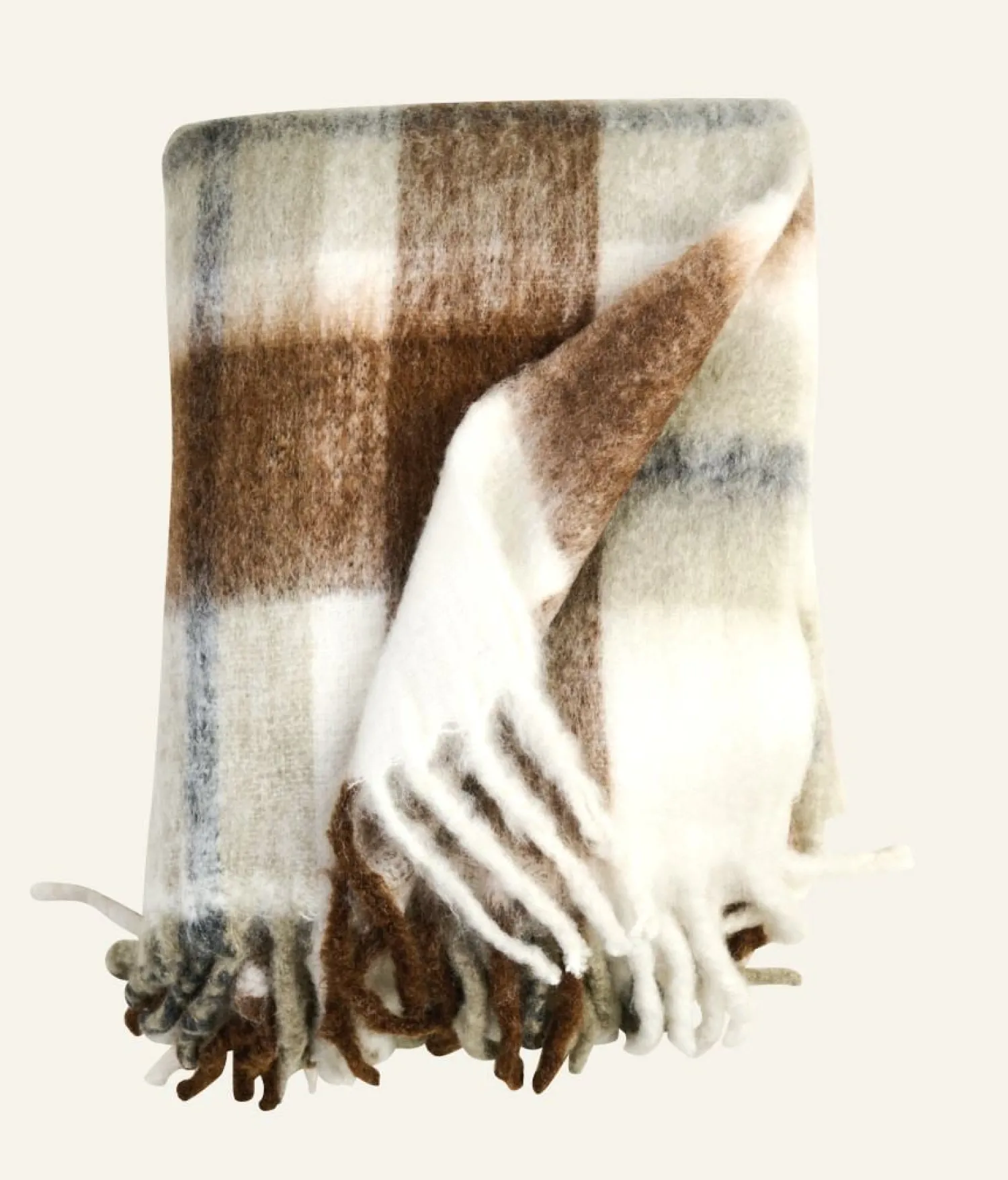 Sale Pläd multi/brun - 130x170 cm