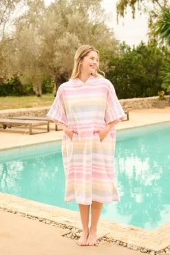 Discount Poncho multi/rosa - one size