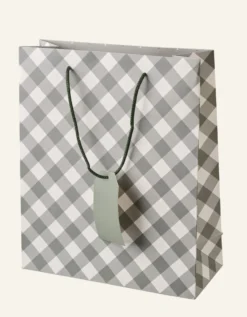New Presentpåse multi/grön - 24x29x10 cm