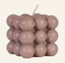 New Prydnadsljus beige - 6,2x6,2x5,8 cm