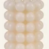 Hot Prydnadsljus offwhite - 7,2x9,5 cm
