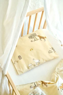 Online Little Roomies Påslakanset baby beige - 100x130 cm