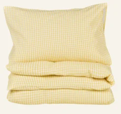 Best Påslakanset i bäckebölja gul - 150x210 cm/50x60 cm