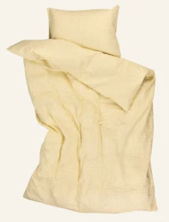 Best Påslakanset i bäckebölja gul - 150x210 cm/50x60 cm