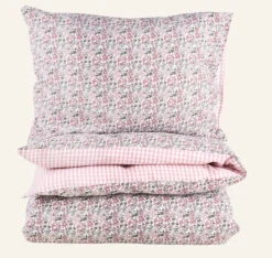 Påslakanset i bäckebölja multi/rosa - 150x210 cm