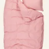 Outlet Påslakanset i bäckebölja puderrosa - 150x210 cm