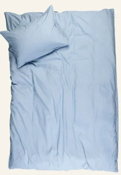 Discount Påslakanset i bomull blå - 150x210 cm/50x60 cm