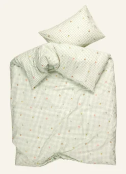 Best Påslakanset i bomull grön - 150x210 cm