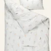 Discount Påslakanset i bomull ljusblå - 150x210 cm