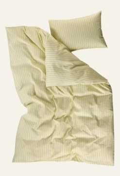 Clearance Påslakanset i bomull ljusgul - 230x220 cm/50x60 cm