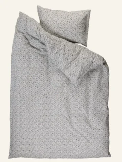 Online Påslakanset i bomull multi/blå - 150x210 cm