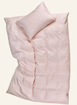 Påslakanset i bomull rosa - 150x210 cm/50x60 cm