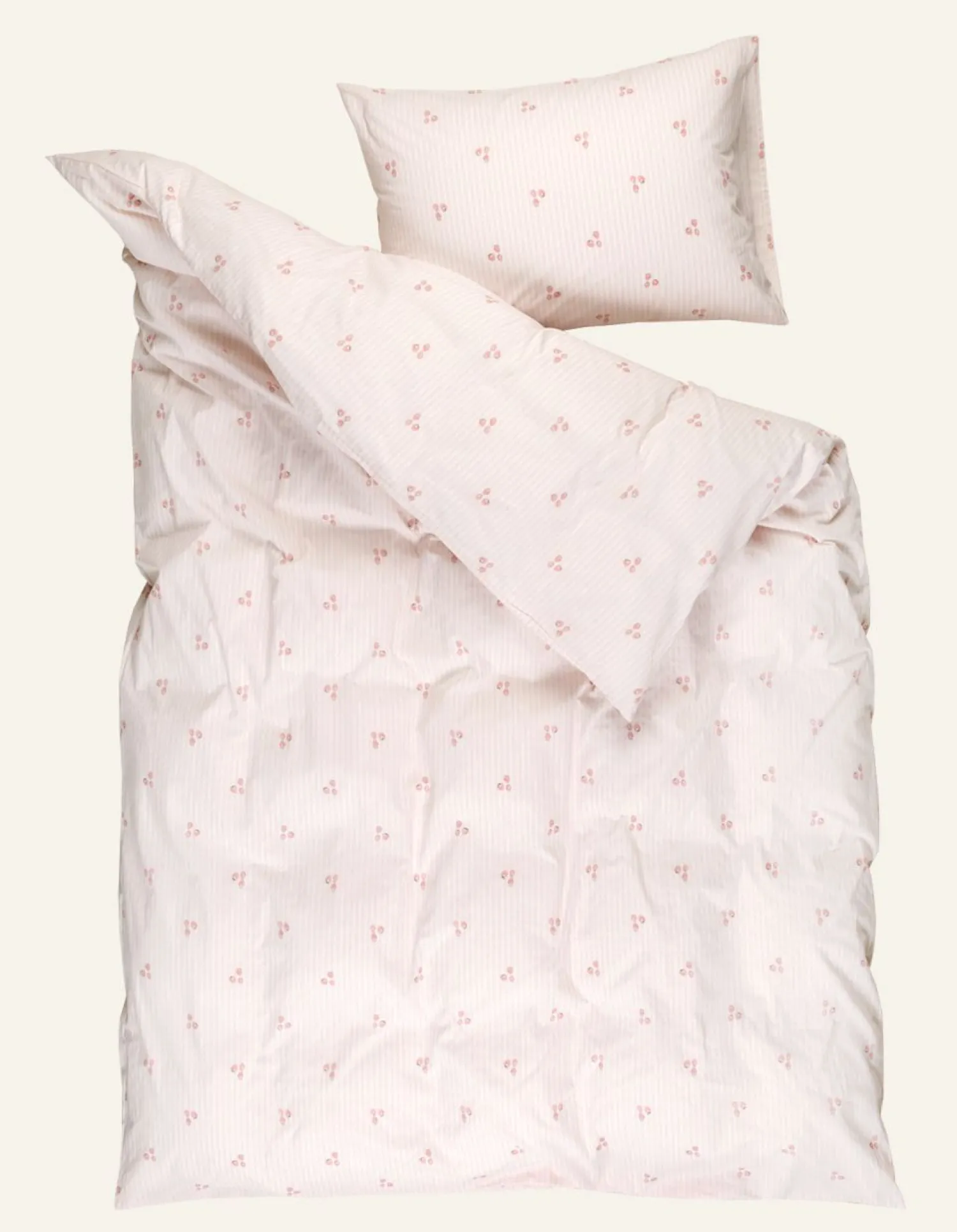 Best Påslakanset i bomull rosa - 150x210 cm/50x60 cm