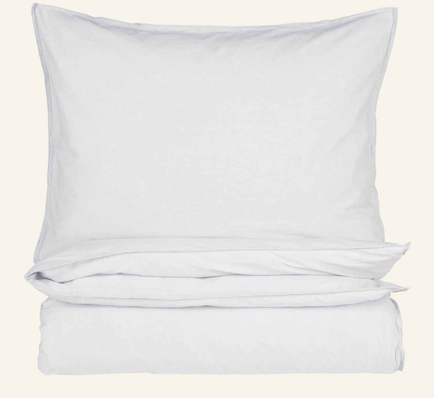 Clearance Påslakanset i bomull vit - 150x210 cm/50x60 cm