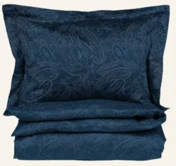 New Premium Collection Påslakanset i egyptisk bomull satin dimblå - 150x210 cm