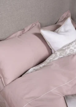 Clearance Premium Collection Påslakanset i egyptisk bomull satin puderrosa - 150x210 cm/50x60 cm