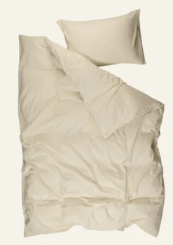 Online Påslakanset i flanell gul - 150x210 cm/50x60 cm