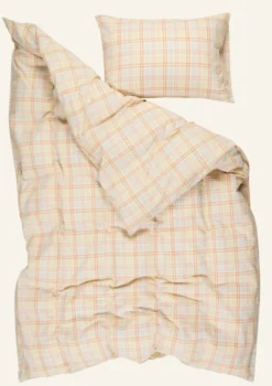 Best Påslakanset i garnfärgad bäckebölja multi - 150x210 cm/50x60 cm