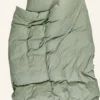 Sale Påslakanset i garnfärgad flanell olivgrön - 230x220 cm