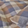 Best Påslakanset i garnfärgad flanell multi/brun - 230x220 cm