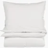 Sale Påslakanset i linne & bomull vit - 150x210 cm