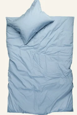 Online Påslakanset i percale dimblå - 150x210 cm