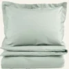 Best Påslakanset i percale lindblomsgrön - 150x210 cm