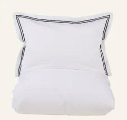 Outlet Premium Collection Påslakanset i percale vit - 150x210 cm