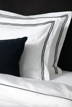 Outlet Premium Collection Påslakanset i percale vit - 150x210 cm