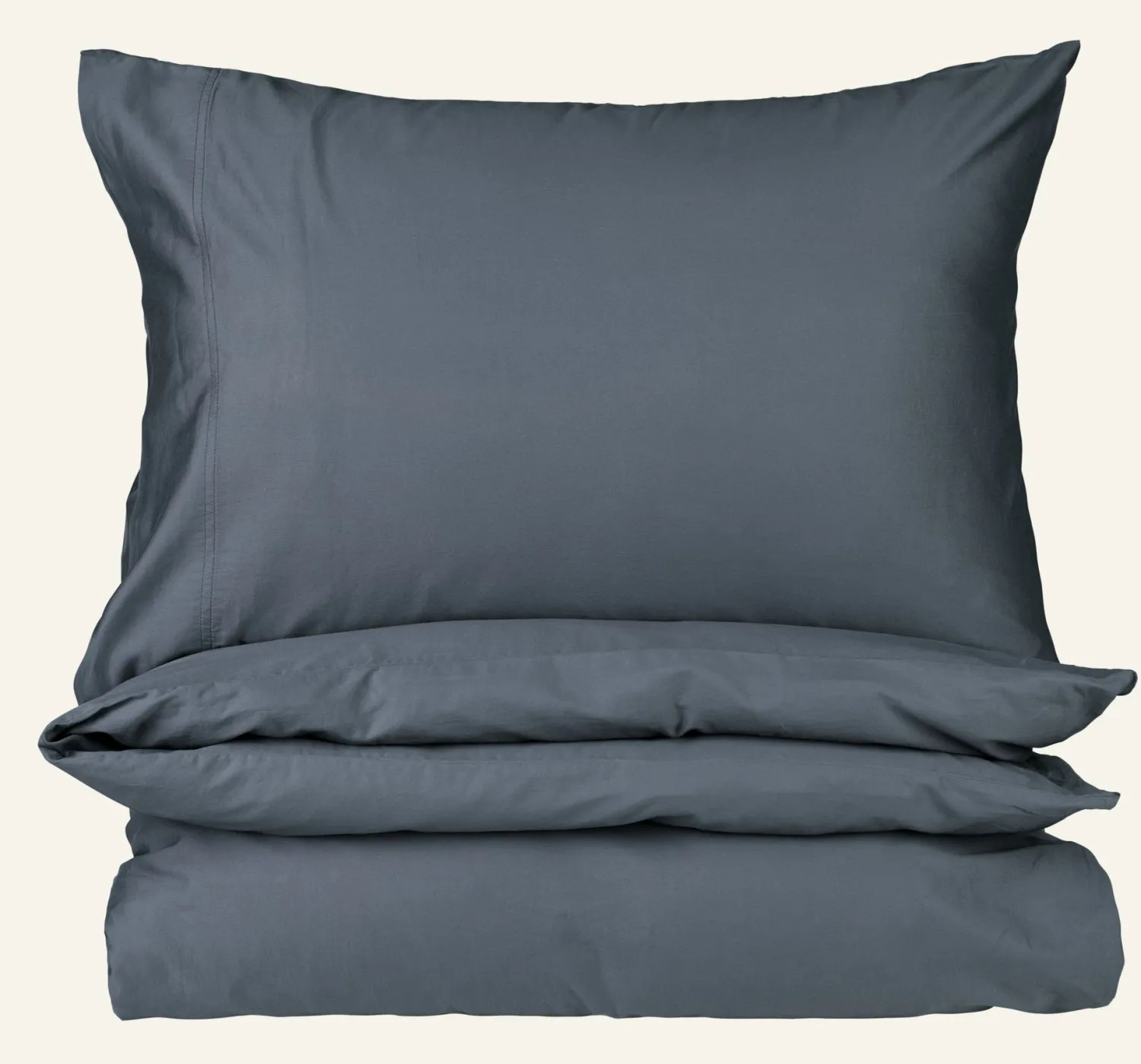 Outlet Påslakanset i satin dimblå - 150x210 cm