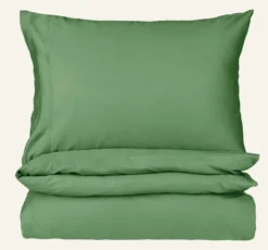 Best Påslakanset i satin grön - 230x220 cm