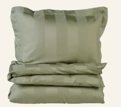Best Påslakanset i satin ljusgrön - 150x210 cm