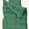Discount Påslakanset i satin mossgrön - 150x210 cm