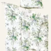 Clearance Påslakanset i satin multi/blå - 150x210 cm