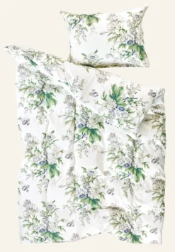 Clearance Påslakanset i satin multi/blå - 150x210 cm