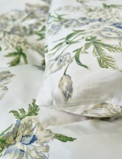 Clearance Påslakanset i satin multi/blå - 150x210 cm