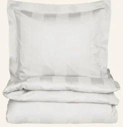 Sale Påslakanset i satin offwhite - 150x210 cm