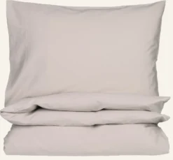 New Påslakanset i satin sand - 150x210 cm