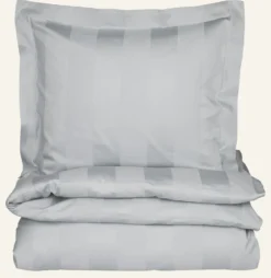 Outlet Påslakanset i satin stål - 150x210 cm