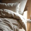 Discount Premium Collection Påslakanset natur - 230x220 cm