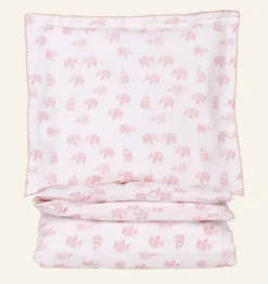 Clearance Little Roomies Påslakanset rosa - 100x130 cm