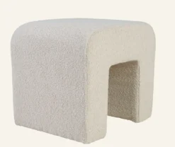 Outlet Forms & Objects Puff ljusbeige - 40x50x43 cm