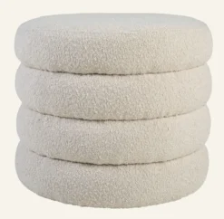 Outlet Forms & Objects Puff ljusbeige - 50x50x43 cm