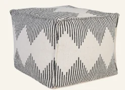 Outlet Forms & Objects Puff offwhite - 50x50x45cm