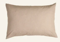 Örngott i garnfärgad flanell sand - 50x60 cm