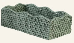 Sale Servettkorg grön - 24,5x15x7,5 cm